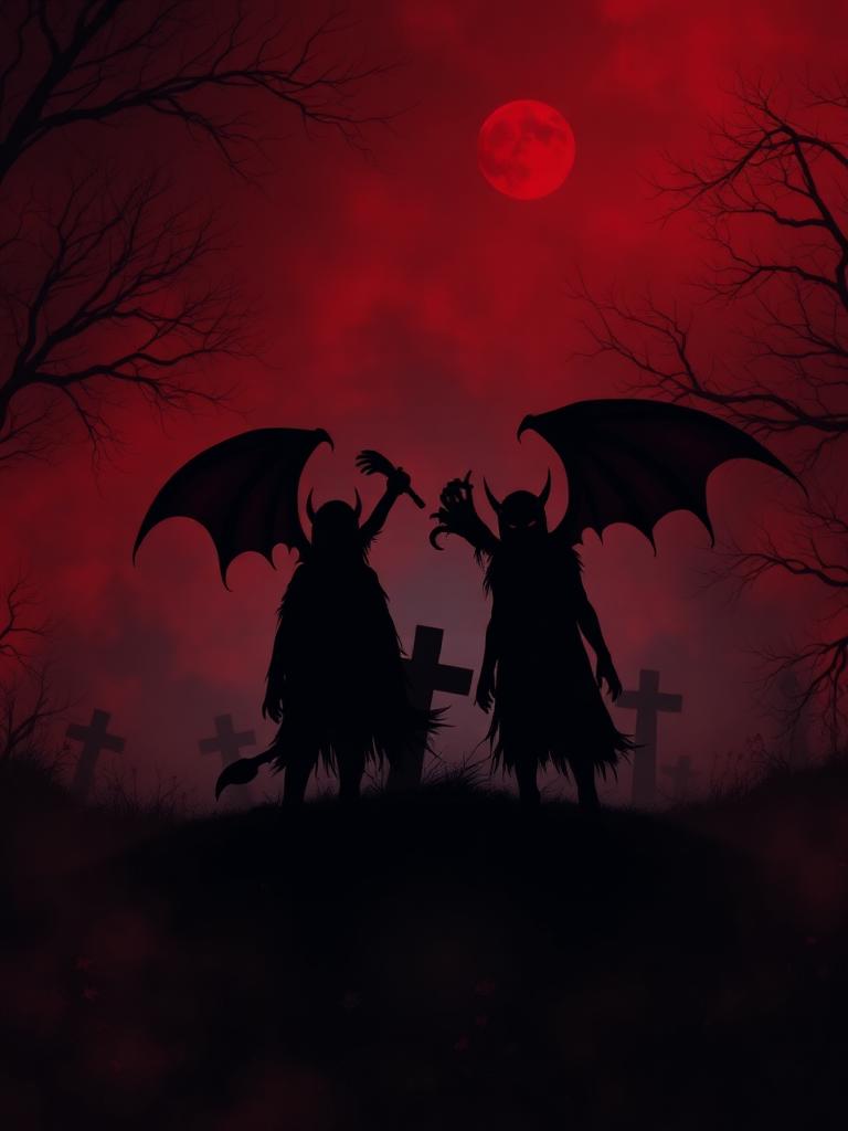 Dark atmospheric artwork evoking Morbid Childrens haunting aesthetic